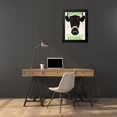 thumbnail image 4 of Vintage Apple Collection 19x24 Black Modern Framed Museum Art Print Titled - Dyrskue Danish Cow, 4 of 5