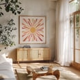 thumbnail image 4 of Colorful retro sunshine - Illustration Boho Abstract Geometric Retro Minimalist Mid-Century Modern Unframed Wall Art Print 36 x 36 inches, 4 of 9