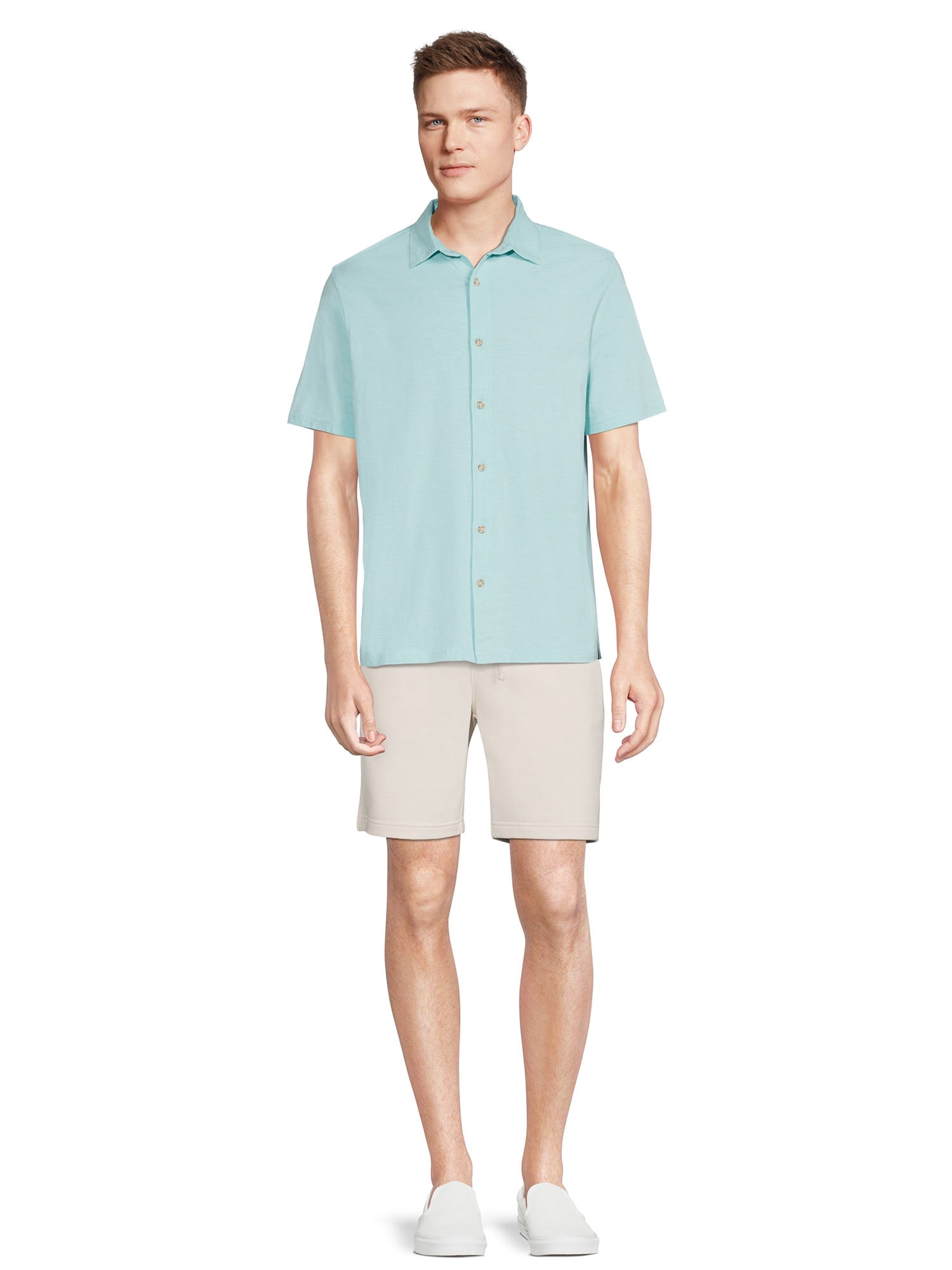 George Men’s Knit Button Down Shirt, Sizes S-3XL