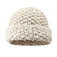 thumbnail image 2 of Baqcunre Knitted Bucket Hat, Women's Autumn Winter Solid Color Thickened Warm Ear Pineapple Pattern Knitted Hat,, 2 of 3