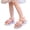1-Pink85, variant on Oiyii Girls Beach Sandals Open Toe Princess Flats Pearl Rhinestone Strappy Summer Shoes