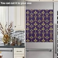 thumbnail image 3 of Yayeee Magnetic Dishwasher Cover for The Front Decoration Home Kitchen Machine Sticker Protector, Purple Flowers Pattern, 3 of 6