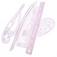 thumbnail image 3 of Trayknick 7Pcs Design Clothing Art Ruler French Curve Cut Arc Plate Making Craft Tool, 3 of 6