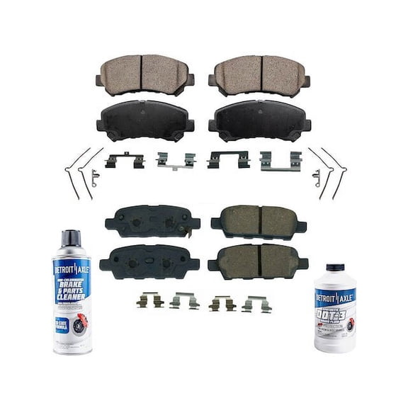 Brake Pad Set - Compatible with 2008 - 2013 Nissan Rogue 2009 2010 2011 2012