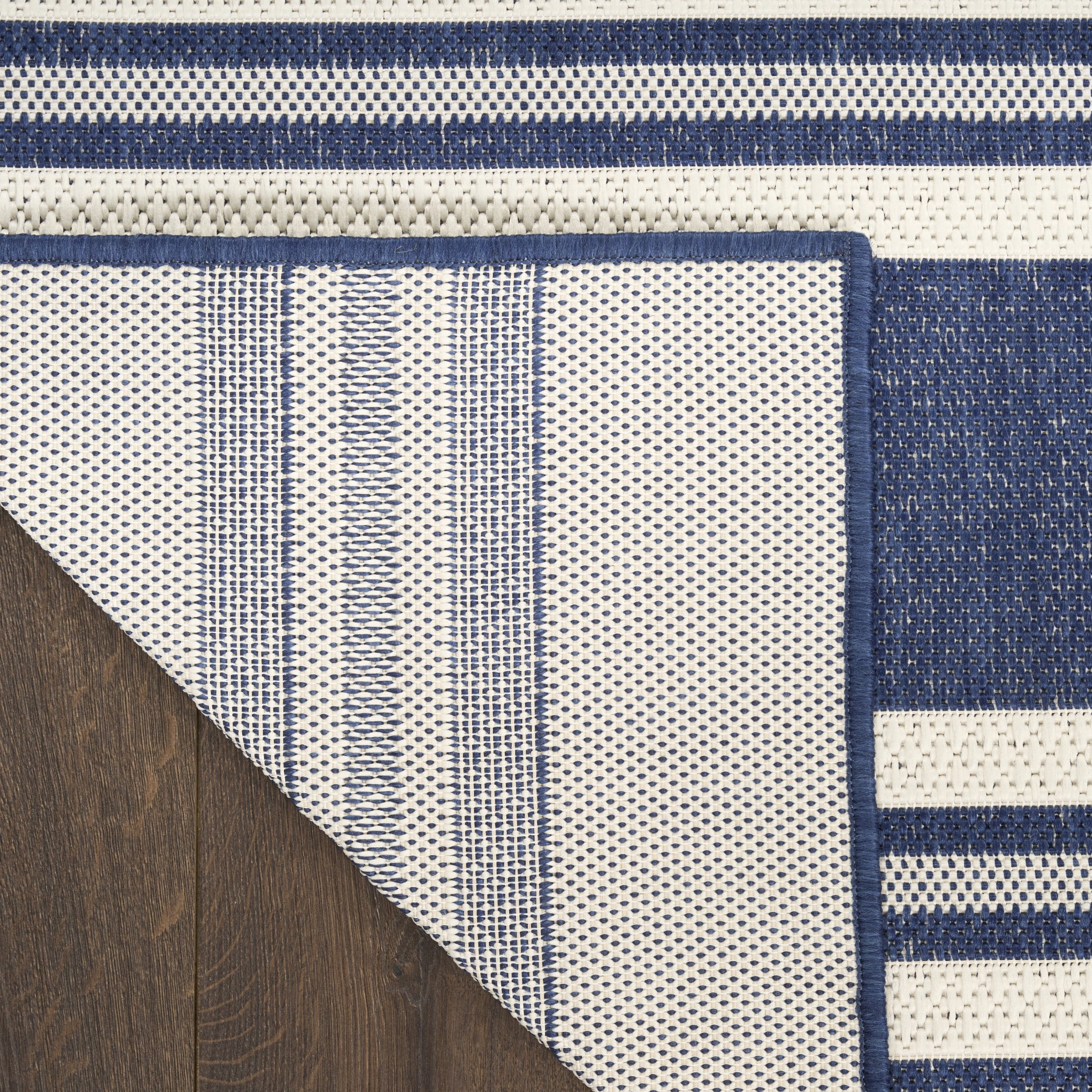 Nourison Horizon Indoor/Outdoor 9' x 12' Navy Modern Rug