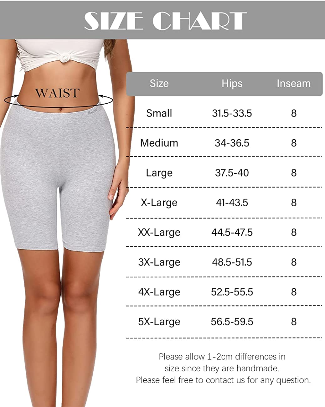 Womens Anti Chafing Cotton Boy Shorts 