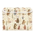 thumbnail image 7 of Yayeee Collapsible Cube Storage Bin with Lid Fabric Closet Decorative Basket with Handles, Musical Animals Pattern, 7 of 7