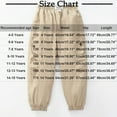 thumbnail image 7 of Boys Cargo Pants for Kids Windbreaker Pants Winter Soft Fleece Lined Jogger Sweatpants with Drawstring Elastic Waist Casual Travel Loose Trousers, 7 of 7