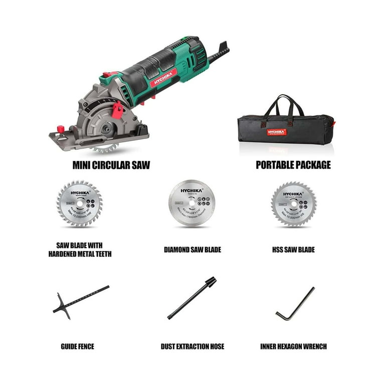 Mini circular saw hychika compact circular saw hotsell