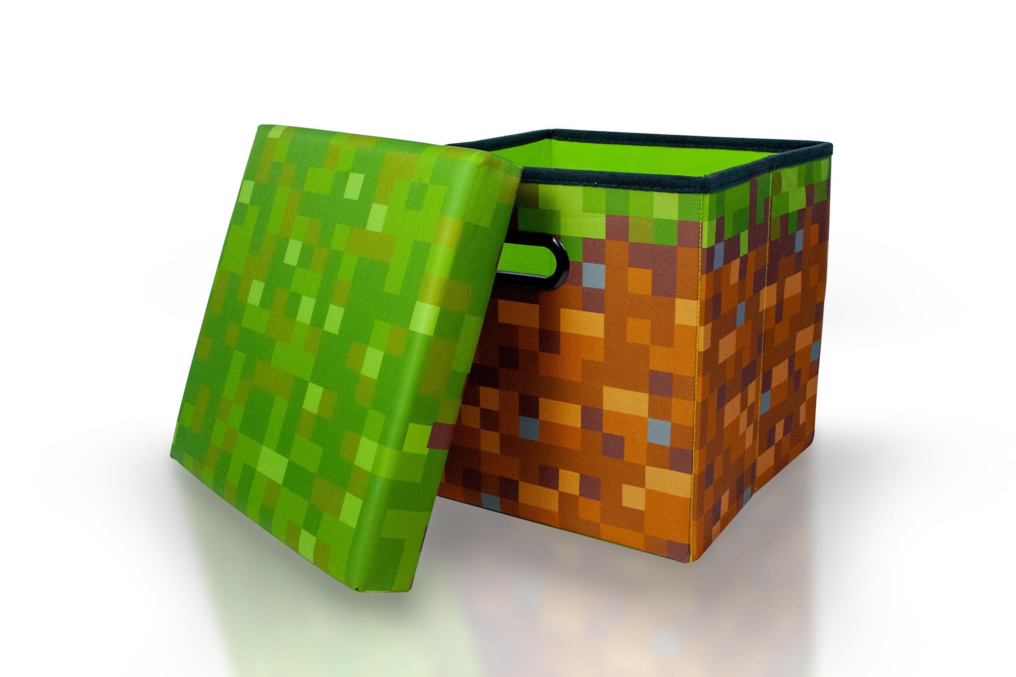 Minecraft Grass Block Storage Tote | Minecraft Storage Cube | 15-Inch Box & Lid - image 2 of 7