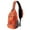 Orange, variant on Unisex Small Packable Hiking Travel Sling Bag Cross-Body Shoulder Chest Bag,Red