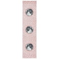 thumbnail image 3 of SAFAVIEH Carousel Kids Moon in the Stars Runner Rug, Pink/Gray, 2' x 8', 3 of 12