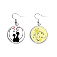 thumbnail image 1 of Amantes de los gatos sihouette animal Valentine Pendiente Sol Flor Pendiente Joyas Moda Unbranded M, 1 of 3