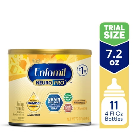 Enfamil NeuroPro Powder Baby Formula, Brain Support, 7.2 oz Sample Can