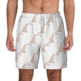 thumbnail image 2 of Picia Leopard Print pattern Mens Swim Trunks with Compression Liner Stretch Beach Shorts Quick Dry with Zipper Pockets No-Chafing Board Shorts-Medium, 2 of 9