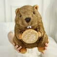 thumbnail image 4 of Simulated Groundhog Plush Stuffed Animal Doll Kid's Eco Friendly Gift-Christmas Themed Plush Decor, 4 of 5