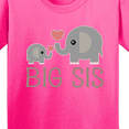 thumbnail image 4 of Inktastic Big Sis Elephant Youth T-Shirt, 4 of 5