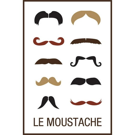 Le Moustache 22.375" x 34" Poster Print