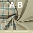 thumbnail image 2 of NTBAY Washed Cotton Queen (90"x90") Ruffled Duvet Cover Set, 3 Pieces (1 Duvet Cover + 2 Pillow Shams) Ultra Soft and Breathable Comforter Cover Set with Zipper Closure, Taupe Plaid, 2 of 5