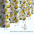 thumbnail image 6 of Yellow Lemon Fruit Slices White Pattern Shower Curtain 72"x84" ,Bathroom Decorative Shower Curtains Set with 12 Hooks,Modern Waterproof Washable Shower Curtain, 6 of 6