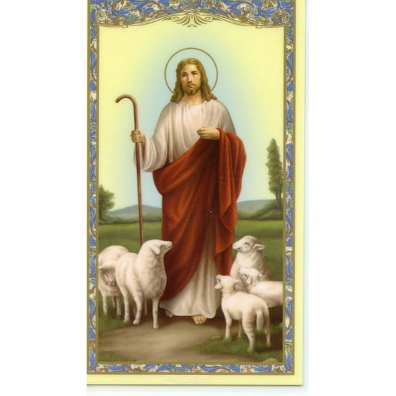 Psalms 23 holy card - laminated - Pack of 25