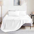 thumbnail image 6 of Sonive 4-Piece Bed Sheet Set - 85gsm Double Brushed Soft Microfiber - Deep Pocket 16 inch Wrinkle Free Fade Resistant Easy Care Bedspread Set (White, Queen), 6 of 6