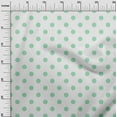 thumbnail image 2 of oneOone Cotton Poplin Mint Green Fabric Polka Dots Dots Sewing Material Print Fabric By The Yard 56 Inch Wide, 2 of 4
