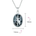 thumbnail image 4 of Bling Jewelry Womens Vintage Antique Style Black Onyx Puppy Dog Cameo Pendant Necklace Silver, 4 of 4
