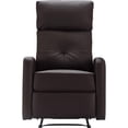 thumbnail image 4 of ClickDecor Henderson Leather Recliner Chair Dark Brown, 4 of 13