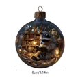 thumbnail image 3 of Lekihaqq Christmas Flat Ornaments tore Animals Series Plastic Hanging Decorations Reading Companions Festive Home Decor Holiday Shelf Display, 3 of 6