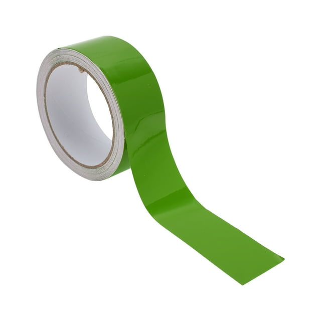 Cinta de franjas Unique Bargains 50mmx10m Calcomanías de franjas para coches, motocicletas y carreras de barcos, pegatinas DIY Verde brillante 1 Pc