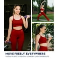 thumbnail image 3 of Nirlon Y Back Adjustable Sports Bras For Women - Nirlux Camisole Sports Bra, Stretchy Womens Tops Soft Workout Tops For Women (Salsa, 6), 3 of 6