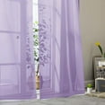 thumbnail image 7 of Xukmct 2 Panels Elegant Sheer Curtains Rod Pocket Panel Window Curtains Light Filtering Drapes for Bedroom Living Room Yard Kitchen, 39" x 98", 7 of 7