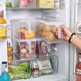 thumbnail image 5 of Fridge Organizer,4 Pack Refrigerator Organizer Bins,fridge Organizers And Storage Clear With Handle & Lid,fruit Containers For Fridge,fridge Storage T, 5 of 5