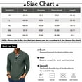 thumbnail image 4 of Men's Long Sleeve Round Neck Color Block T-Shirt for Spring Fall Winter Casual Wear,Black,L, 4 of 5