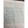 thumbnail image 2 of Light Weight Sheer Organza with Silver Stars Decorative Table Runner White, 2 of 2