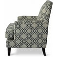 thumbnail image 4 of Jofran Aubrey Contemporary Geometric Upholstered Accent Chair with Nailhead Trim, 4 of 5
