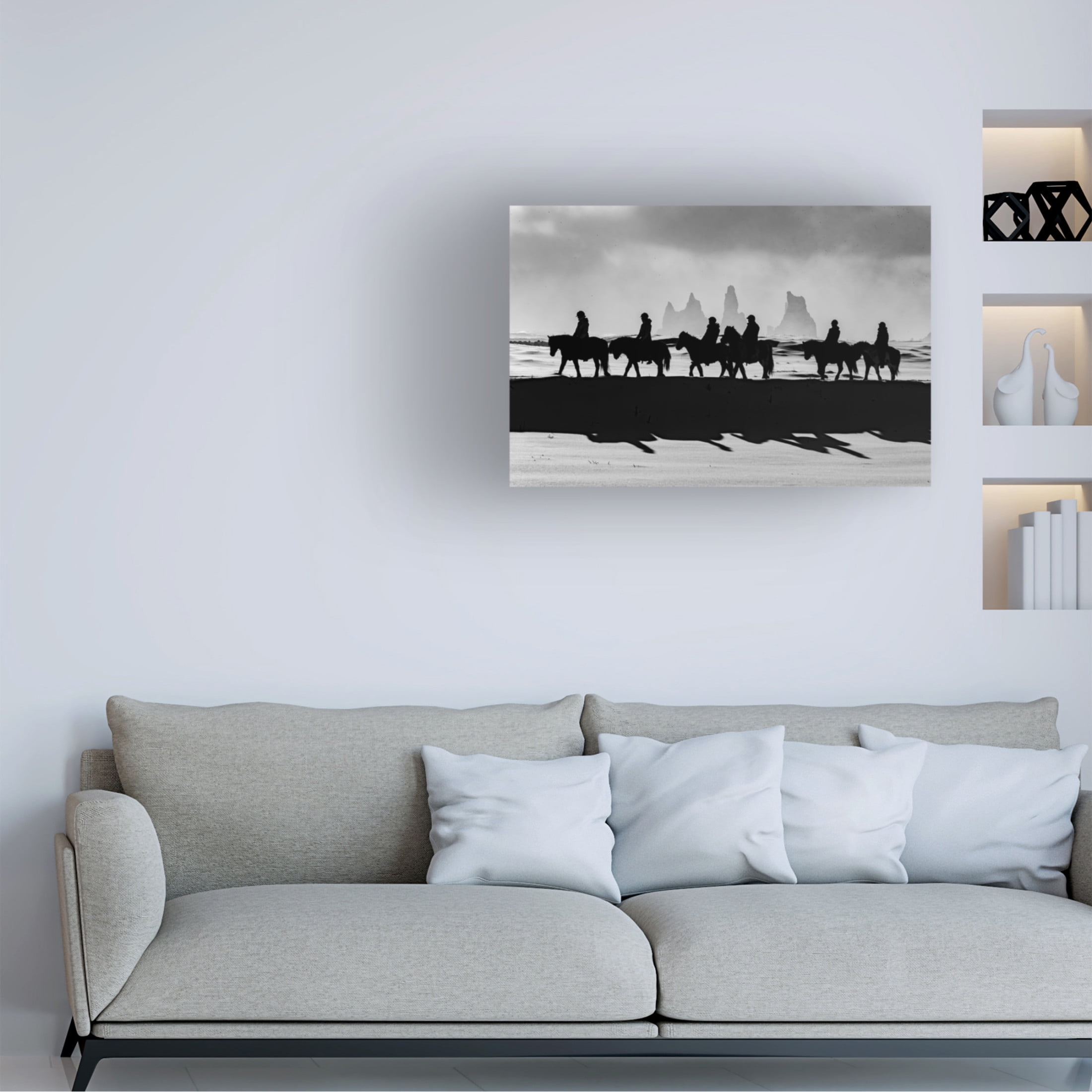 Trademark Fine Art Massimo Tamajo Lights And Shadows In Magical Iceland Canvas Wall Art