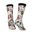 thumbnail image 3 of Goofa London Landmark1 Printed Men's Crew Socks, Soft Durable Breathable Moisture-Wicking with Odor Control Cotton socks, 3 of 9