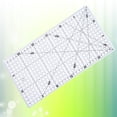 thumbnail image 2 of KAKOWELY Acrylic Square Ruler Accurate Scale Thin Clear Lines for Garment Making Measure 15x30cm,11.81"X5.91"X0.08", 2 of 4