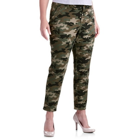 Women's Plus-Size Slim Leg Cargo Pants - Walmart.com