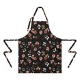 thumbnail image 2 of Pioneer Flower Floral Print Pattern Apron-Garden Aprons for Women with Pockets-Cotton Linen Waterproof Kitchen Cooking Gardening Aprons Adjustable for Kitchen,Cooking,BBQ and Salon 33x27 Inch, 2 of 7