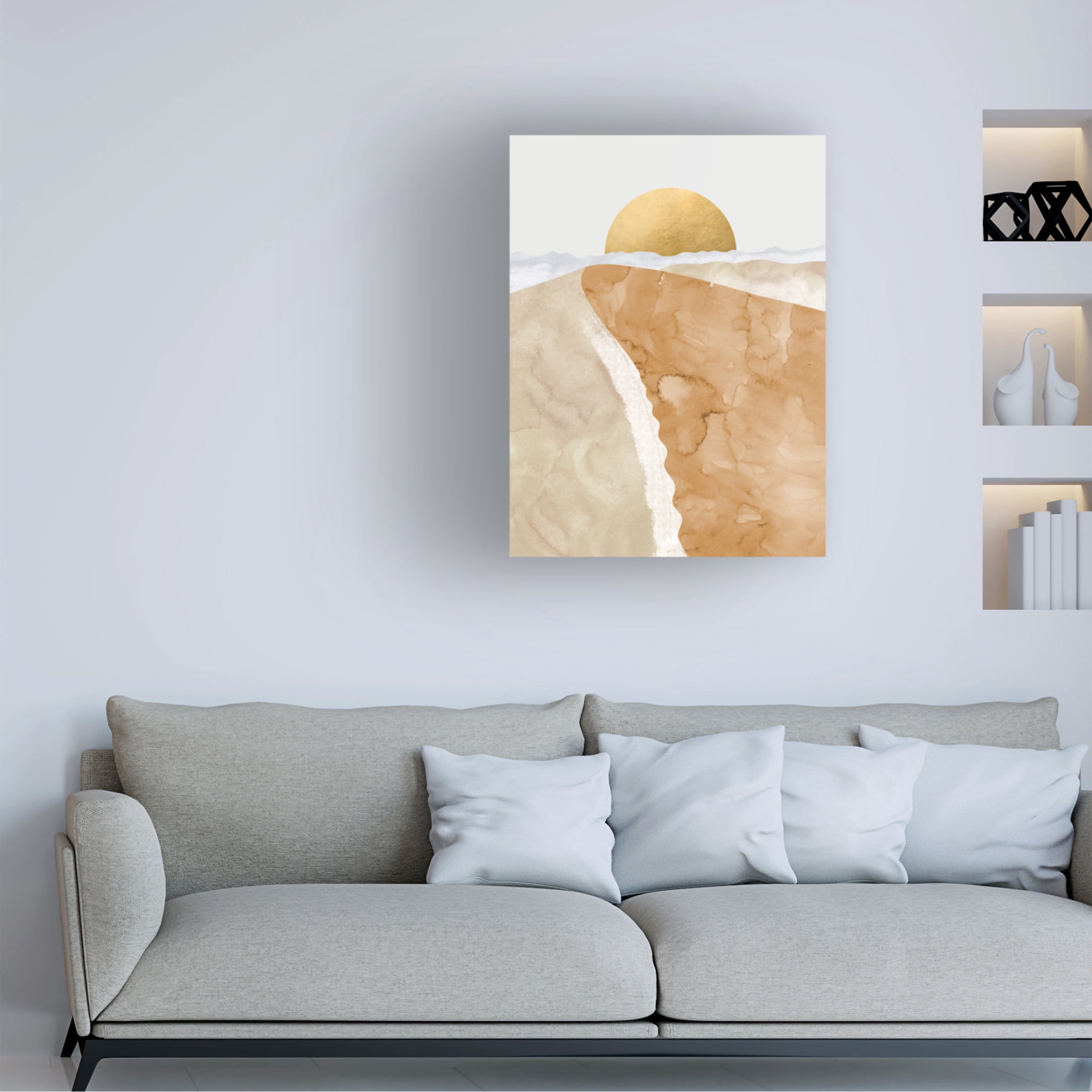 Trademark Fine Art Rosana Laiz Blursbyai Gold sand dune Canvas Wall Art