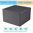 thumbnail image 2 of Cubierta para muebles de patio, cubierta impermeable para muebles para mesa y silla al aire libre, cubierta rectangular resistente para muebles de patio para protección contra la nieve, 120*120*74CM, 2 of 6