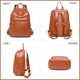 thumbnail image 5 of Mochila para mujer, minimochila de cuero PU, bolso de hombro informal, mochilas de moda para mujer, mochila de viaje, 5 of 5