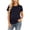Dark Blue, variant on Maternity Tee Top Short Sleeve Pregnancy Shirts Plus Size S-5XL Soft Cotton Casual Basic Mama Clothes Green Medium