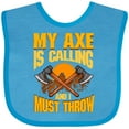 thumbnail image 3 of Inktastic Axe Throwing Funny Gift Boys or Girls Baby Bib, 3 of 4