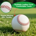 thumbnail image 3 of YWC-Blank Standard Baseball Balls, Official Size 9 Inch Leather Covered Practice Baseball Training Ball for League Play, Pitching, Hitting, Batting, Fielding, Autograph, 3 of 4