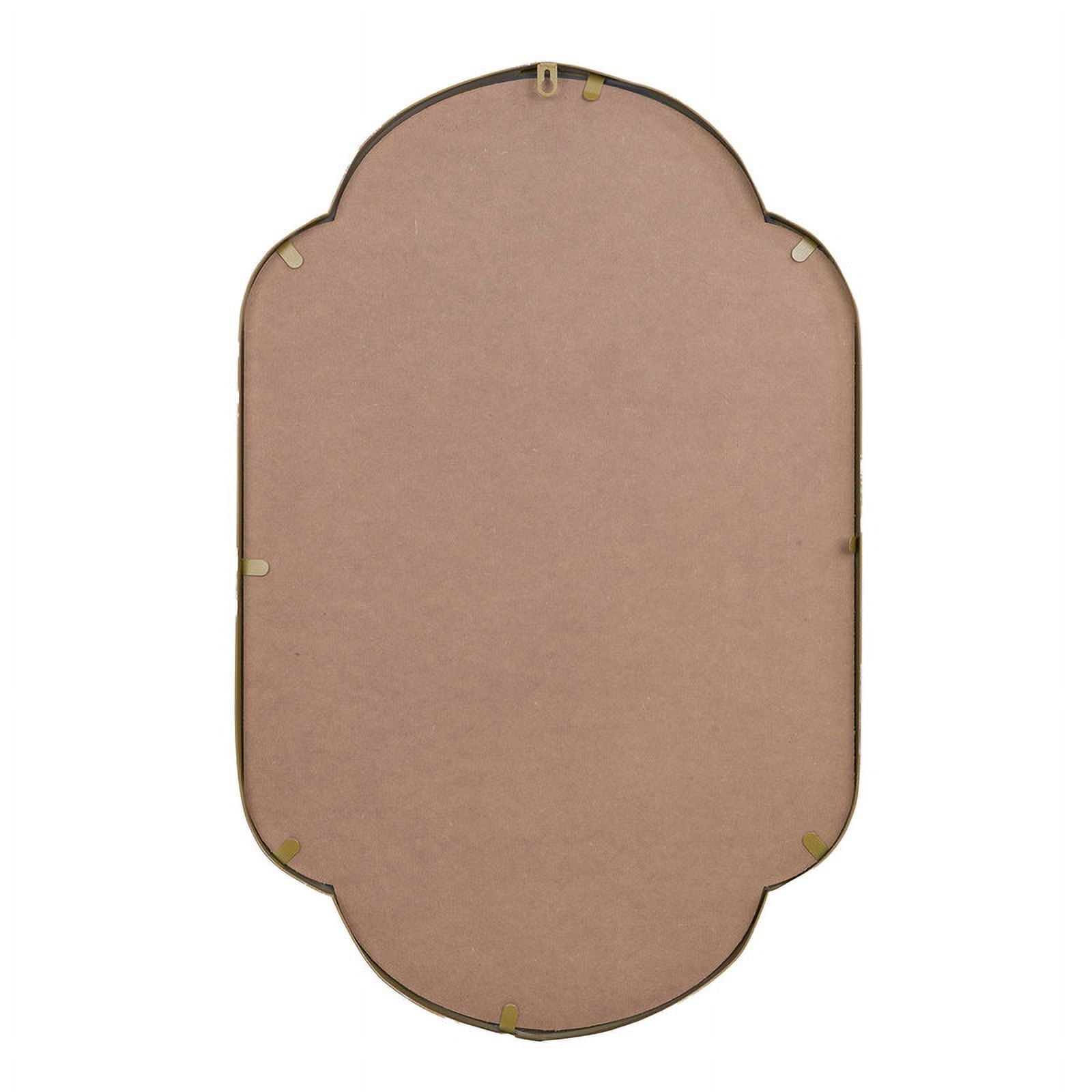Elise Silver Metal Arched Oval Modern Wall Mirror