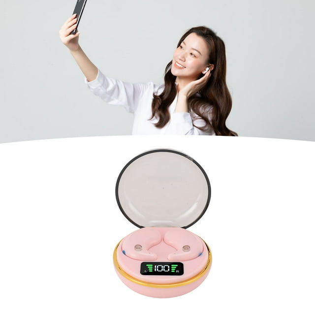 Sleep Headphones with Digital Display Charging Case for Side Sleepers, Bluetooths Earbuds Built in Battery, Wirelessly Earphones for Sleep Work Workout